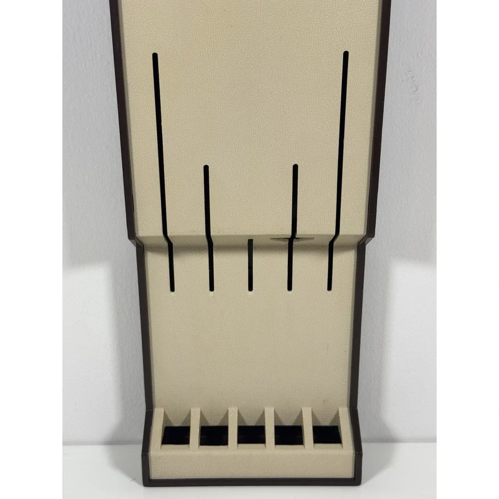 Cutco #1742 Plastic Hanging Or Drawer 5-Slot Knife & Fork Storage Organizer Tray